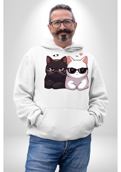 Deadpool Kahvaltı Tasarım Erkek Kadın Beyaz Dijital Baskılı Kapüşonlu Sweatshirt Hoodie fiyatları
