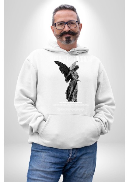 Modern Sanat Yunan Kadın Melek Erkek Kadın Beyaz Dijital Baskılı Kapüşonlu Sweatshirt Hoodie fiyatları