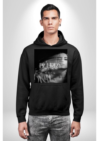 Blurry Kapak Kadınlar Costa Albüm Erkek Kadın Siyah Dijital Baskılı Kapüşonlu Sweatshirt Hoodie modelleri