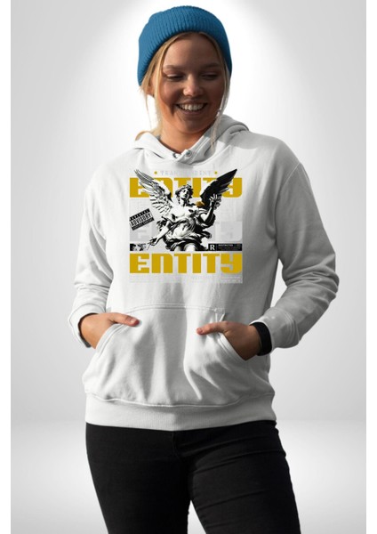Sokak Style Ebeveyn Danışmanlığı Sanat Karma Erkek Kadın Beyaz Dijital Baskılı Kapüşonlu Sweatshirt Hoodie