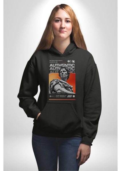 Julius Sezar Antil Heykel Erkek Kadın Siyah Dijital Baskılı Kapüşonlu Sweatshirt Hoodie modelleri