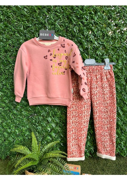 Leopar Desenli Alt Üst Takım