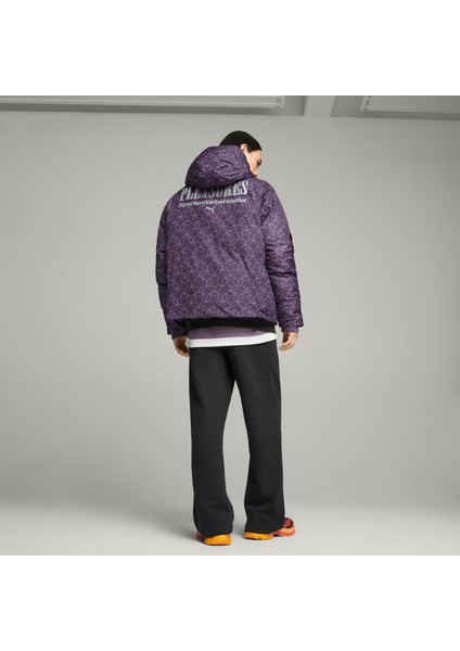 x Pleasures Puffer Jacket Purple Ch