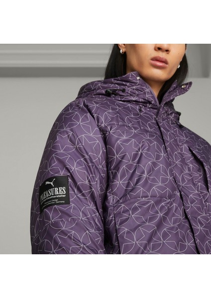 x Pleasures Puffer Jacket Purple Ch