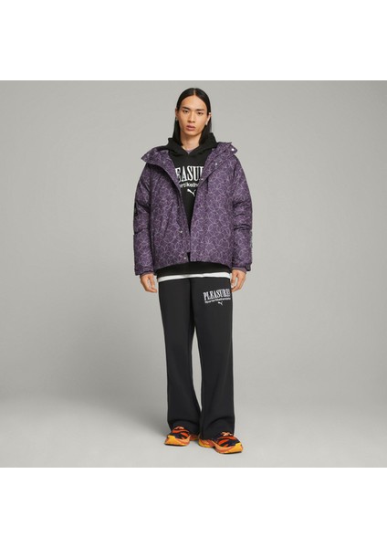 x Pleasures Puffer Jacket Purple Ch