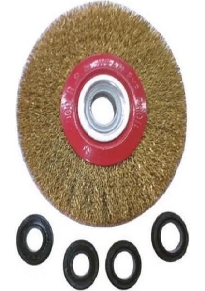 Saçaklı Daire Fırça 125 mm Tel Fırça 1 Adet Gönderilir Kutulu Kaliteli