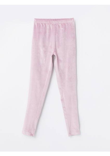 Lcw Kids Beli Lastikli Basic Kız Çocuk Kadife Tayt