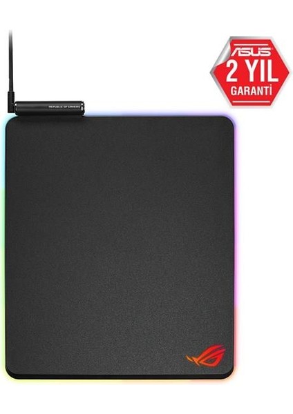 Rog Balteus Qı Rgb Gamıng Mouse Pad Aura Sync Rgb Sert Yüzey Usb Geçişi Kaymaz Kauçuktan Taban Kablosuz Sarj