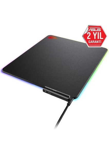 Rog Balteus Qı Rgb Gamıng Mouse Pad Aura Sync Rgb Sert Yüzey Usb Geçişi Kaymaz Kauçuktan Taban Kablosuz Sarj