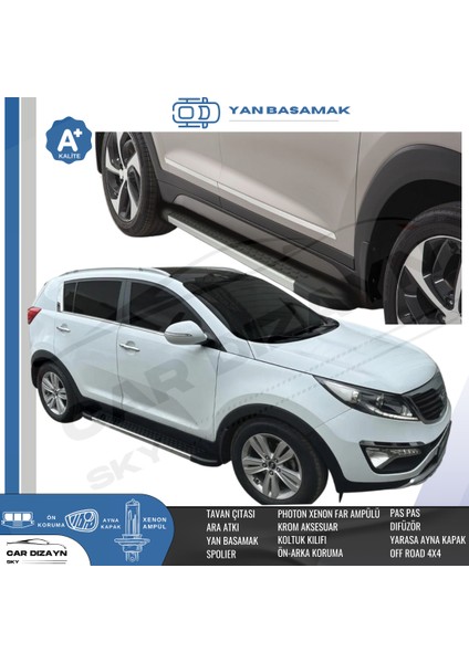 Chery Tiggo 8 Pro Nirvana Alüminyum Yan Basamak Marşpiyel Koruma 2022-2025