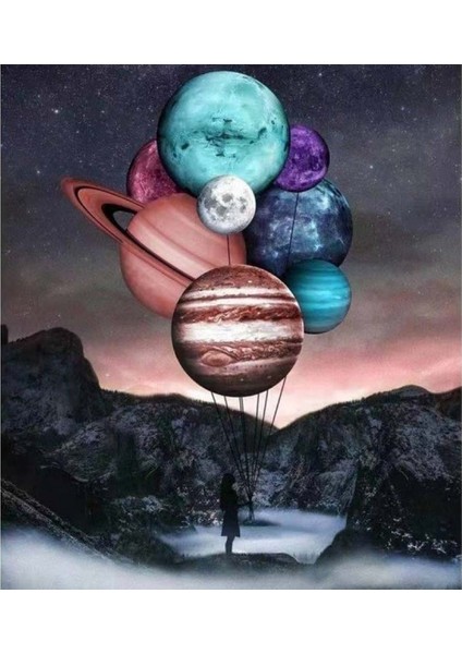 Evrenin Sırrı Sayılarla Boyama Seti Kasnaklı