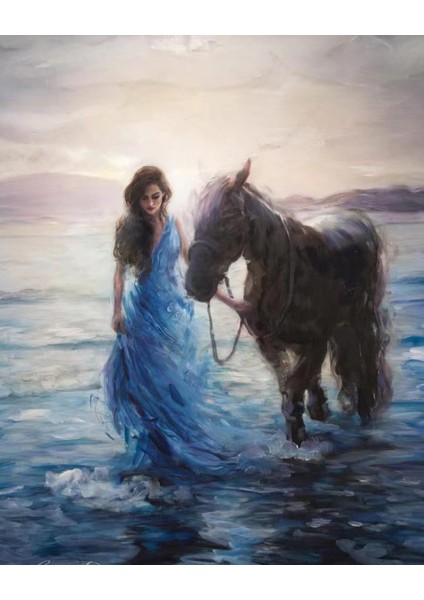 Mavi Hayaller Sayılarla Boyama Seti Kasnaklı