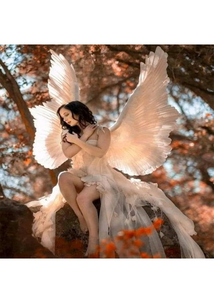 Melek Kadın Sayılarla Boyama Seti Kasnaklı