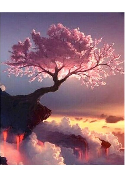 Baharın Gelişi Sayılarla Boyama Seti Kasnaklı