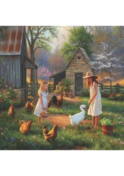 Çiftlik Günlüğü Sayılarla Boyama Seti Kasnaklı