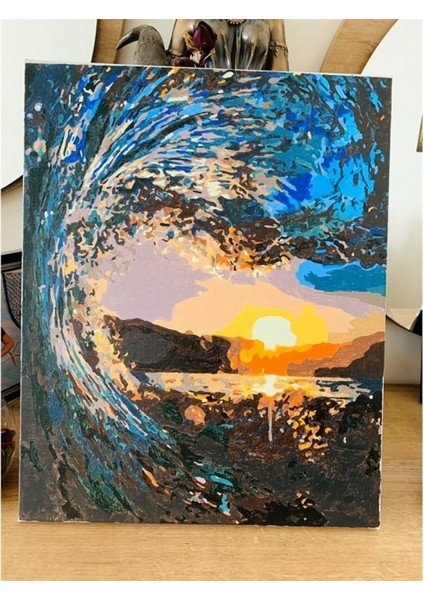 Rio De Jenario Dalgasi Sayılarla Boyama Seti Kasnaklı