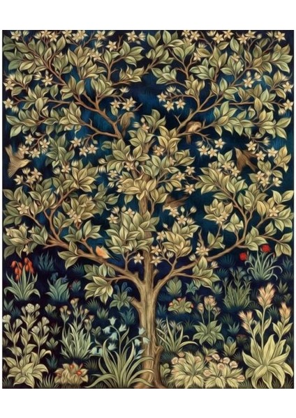 Yaşam Çiçeği 1 Sayılarla Boyama Seti Kasnaklı