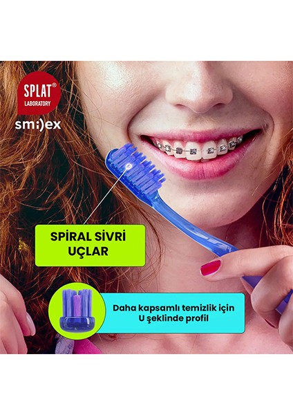 Ortodontik Diş Fırçası Smilex Ortho+ Yumuşak