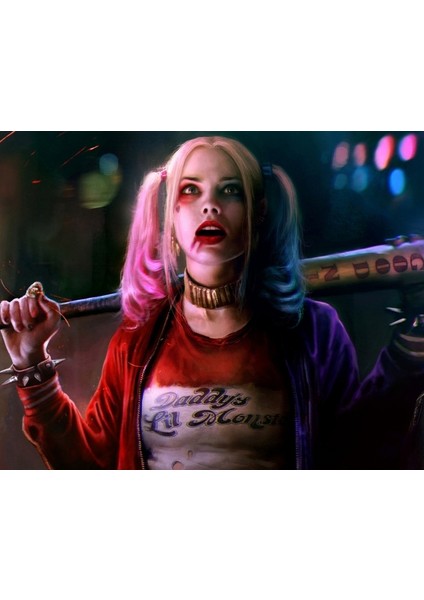 Harley Quinn 3 Sayılarla Boyama Seti Kasnaklı