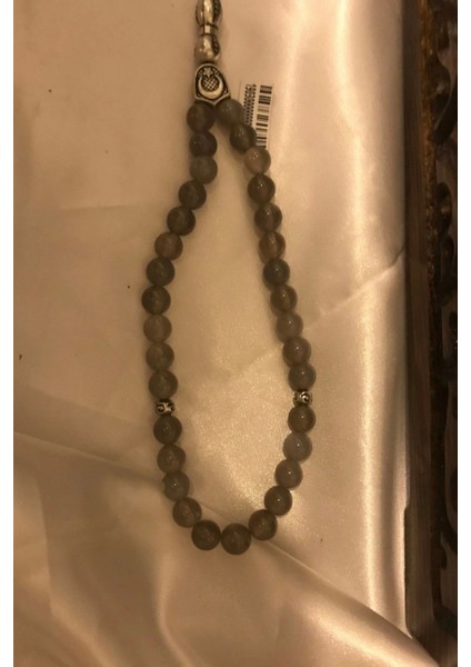 Akik Tespih Akik Doğal Taş Tesbih Gümüş Imameli Ahşap Kutulu fırsatları