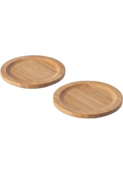 Försegla Bardak Altlığı Bambu 9 cm 2 Adet