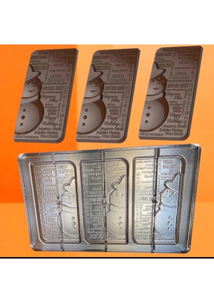 Polikarbon Kardan Adam Tablet Çikolata Kalıbı 85.gr | CM-3914