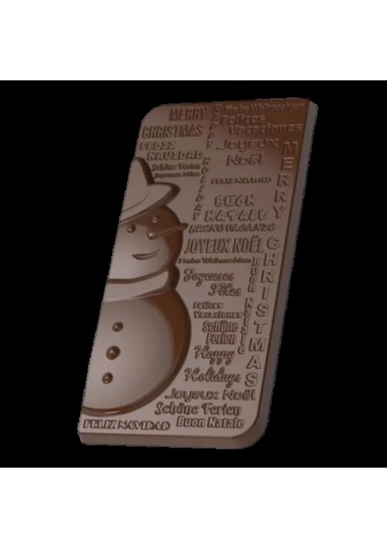 Polikarbon Kardan Adam Tablet Çikolata Kalıbı 85.gr | CM-3914