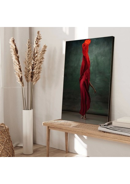 Kırmızı Şemsiye Kanvas Tablo fiyatları