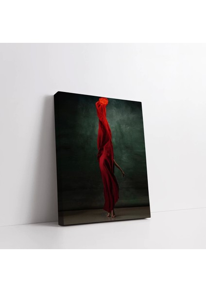 Kırmızı Şemsiye Kanvas Tablo modelleri