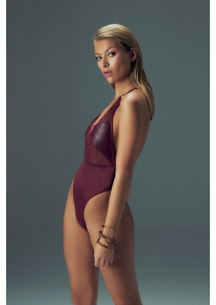 Fleur Bodysuit Bordo