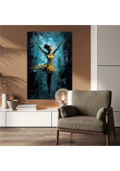 Altın Jazz Kanvas Tablo