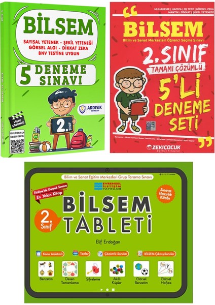 2. Sınıf BİLSEM Deneme Sınavı - BİLSEM Tablet Kitabı