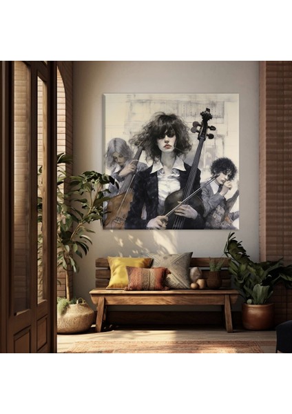 Dağılan Orkestra Kanvas Tablo