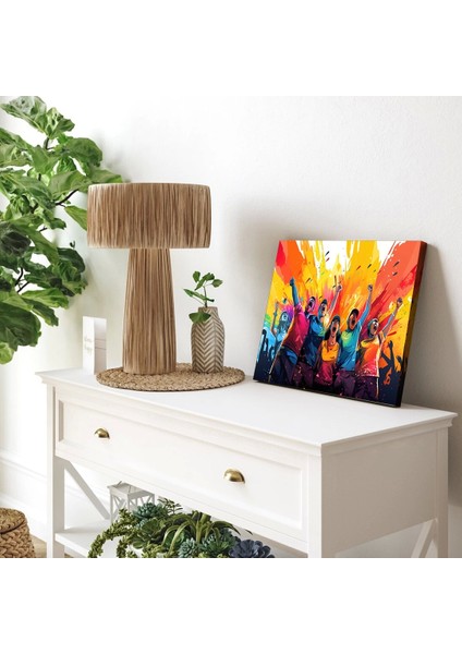 Müziğin Rengi Kanvas Tablo fiyatları
