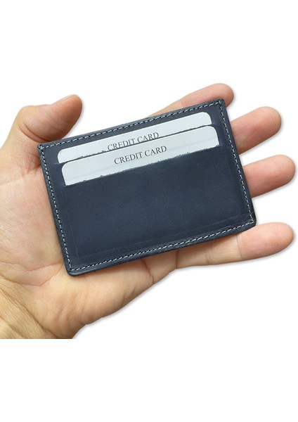 Süper Slim Deri Kartlık, Para Cepli Unisex, Ince, Kadın Erkek Kredi Kartlık Cüzdan