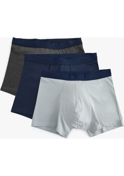Basic Pamuklu 3'lü Boxer Seti