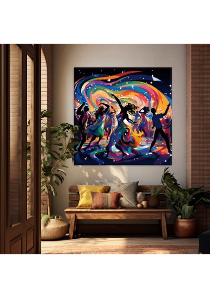Kozmik Dans Kanvas Tablo