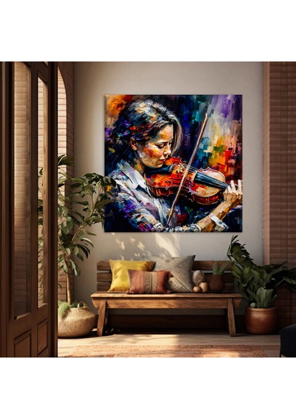 Viyolinin Şiiri Kanvas Tablo