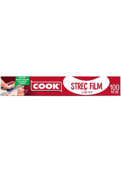 Streç Film 100 Metre Kayar Bıçak