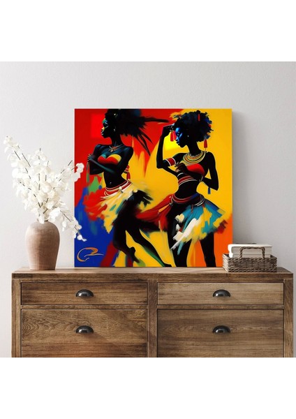 Etnik Dansçılar Kanvas Tablo fiyatları