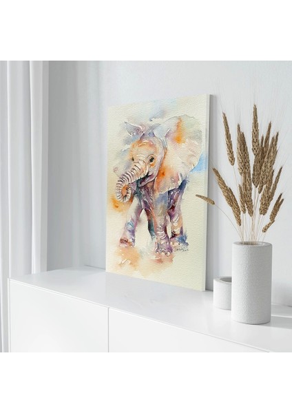 Neşeli Yavru Fil Kanvas Tablo modelleri