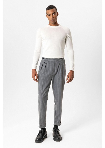 Ekru Bisiklet Yaka Slim Fit Triko Kazak fiyatları