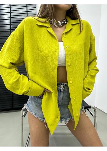 Boyfriend Bol Kalıp Keten Görünümlü Ayrobin Dokulu Gömlek fiyatları