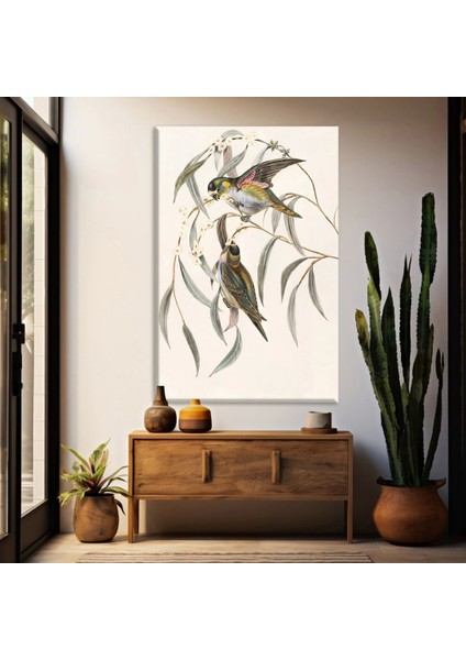 Daldaki Kuşlar Kanvas Tablo