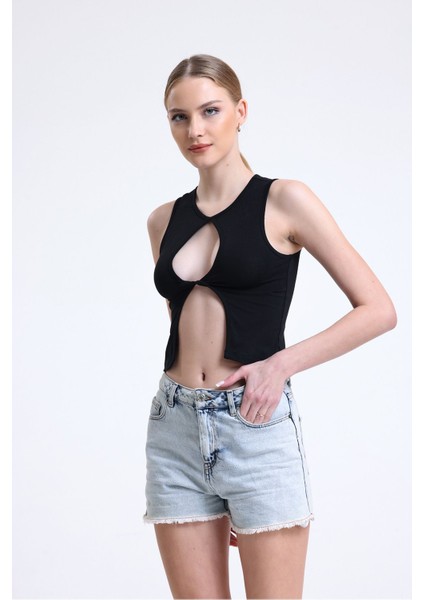 Göğüs ve Göbek Dekolteli Kolsuz Bluz fiyatları