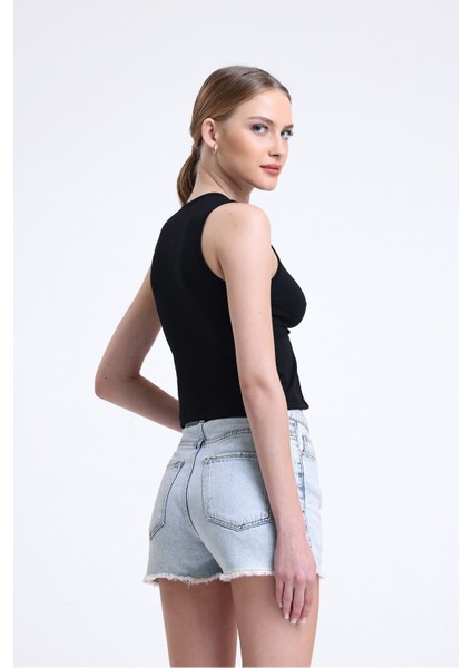 Göğüs ve Göbek Dekolteli Kolsuz Bluz fırsatları