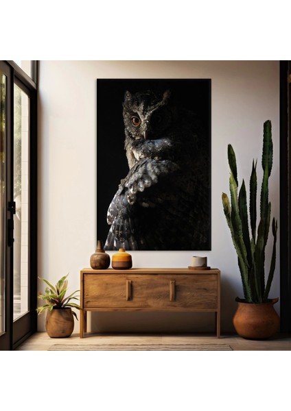 Baykuş Kanvas Tablo