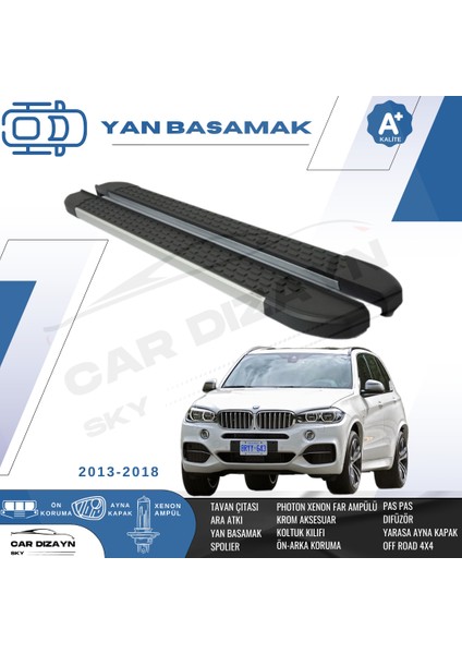 Bmw X5 F15 Nirvana Alüminyum Yan Basamak Marşpiyel Koruma 2013-2018