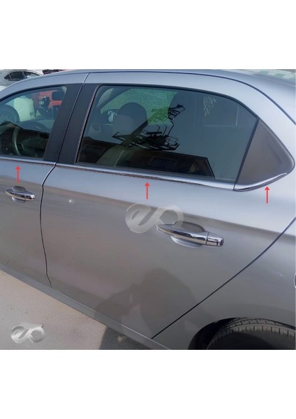 Citroen C-Elysee Krom Cam Çıtası 6 Parça 2012 Üzeri P.çelik