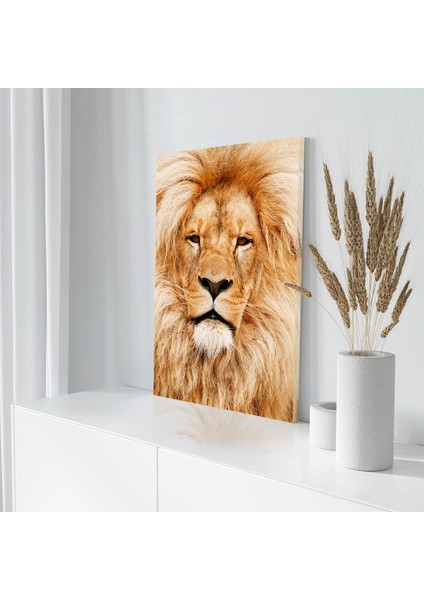 Sarı Aslan Kanvas Tablo modelleri